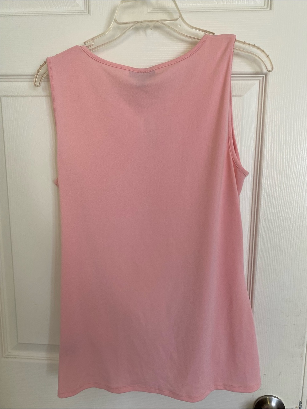 Size L Women’s casual Bold Elements Pink Sleeveless Twist-Front Top - Picture 7 of 7